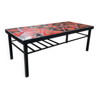 Ceramic coffee table modernist lava stone