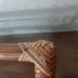 Rattan wall shelf 2 levels