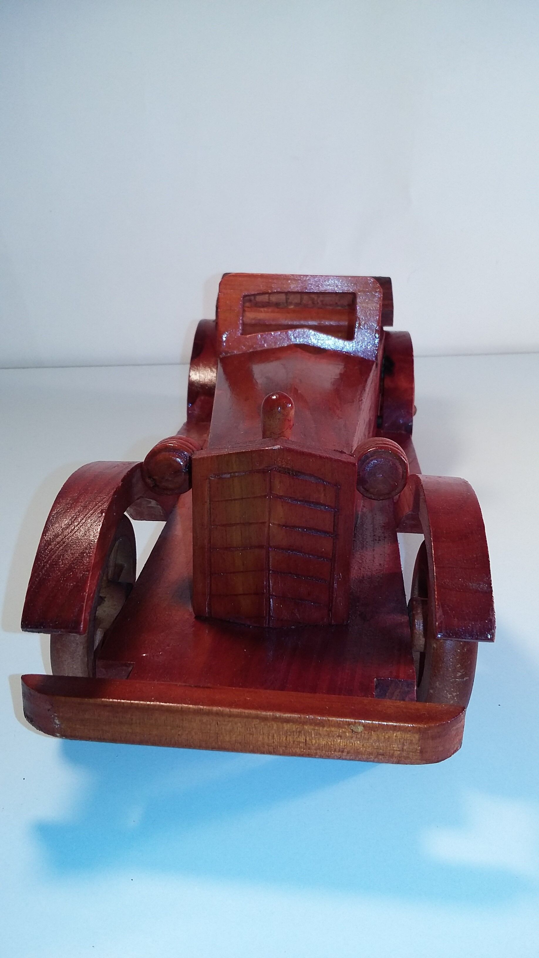 Miniature wooden car