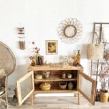 Console vitrée art déco