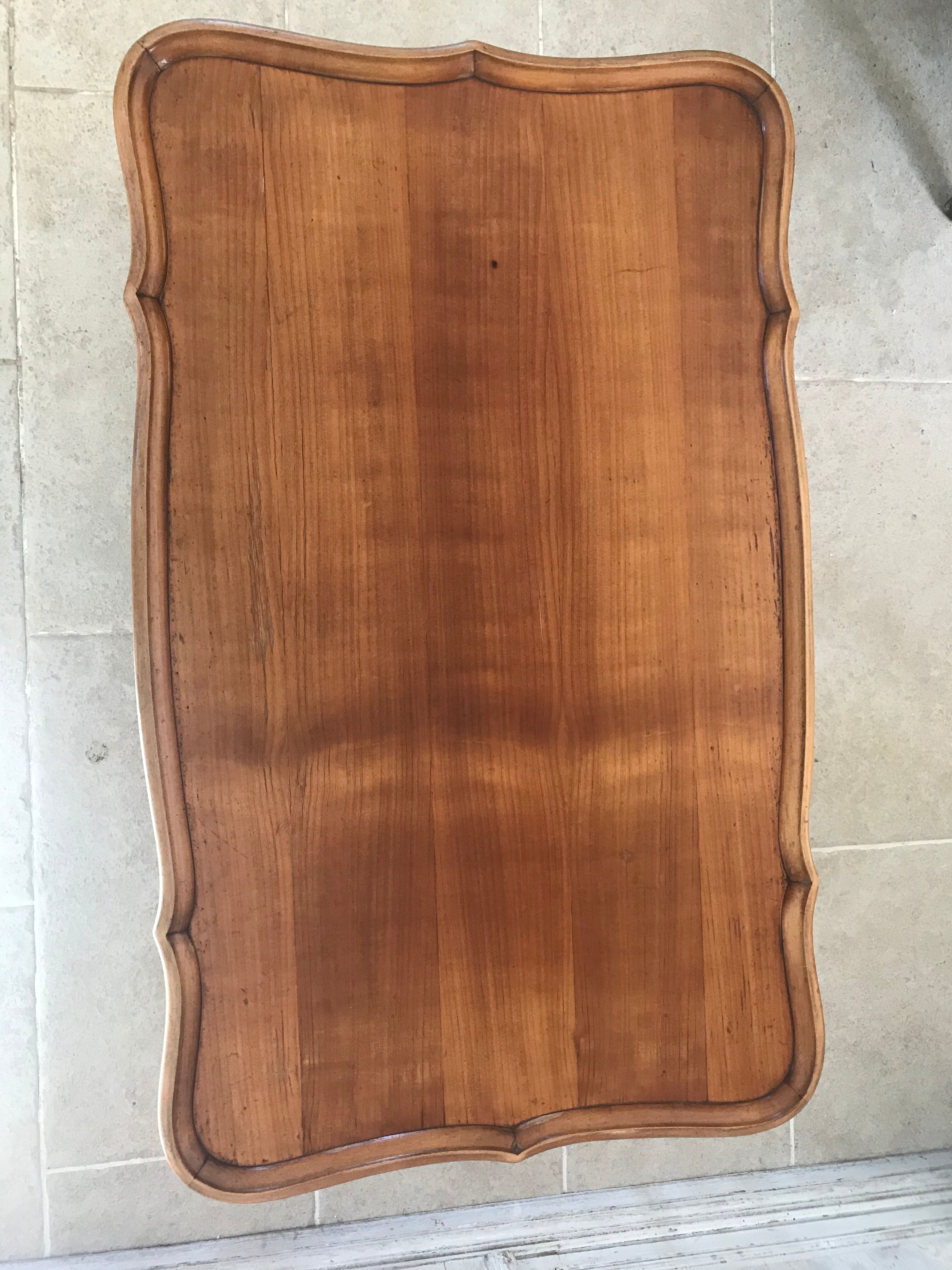 Louis X-style wooden coffee table