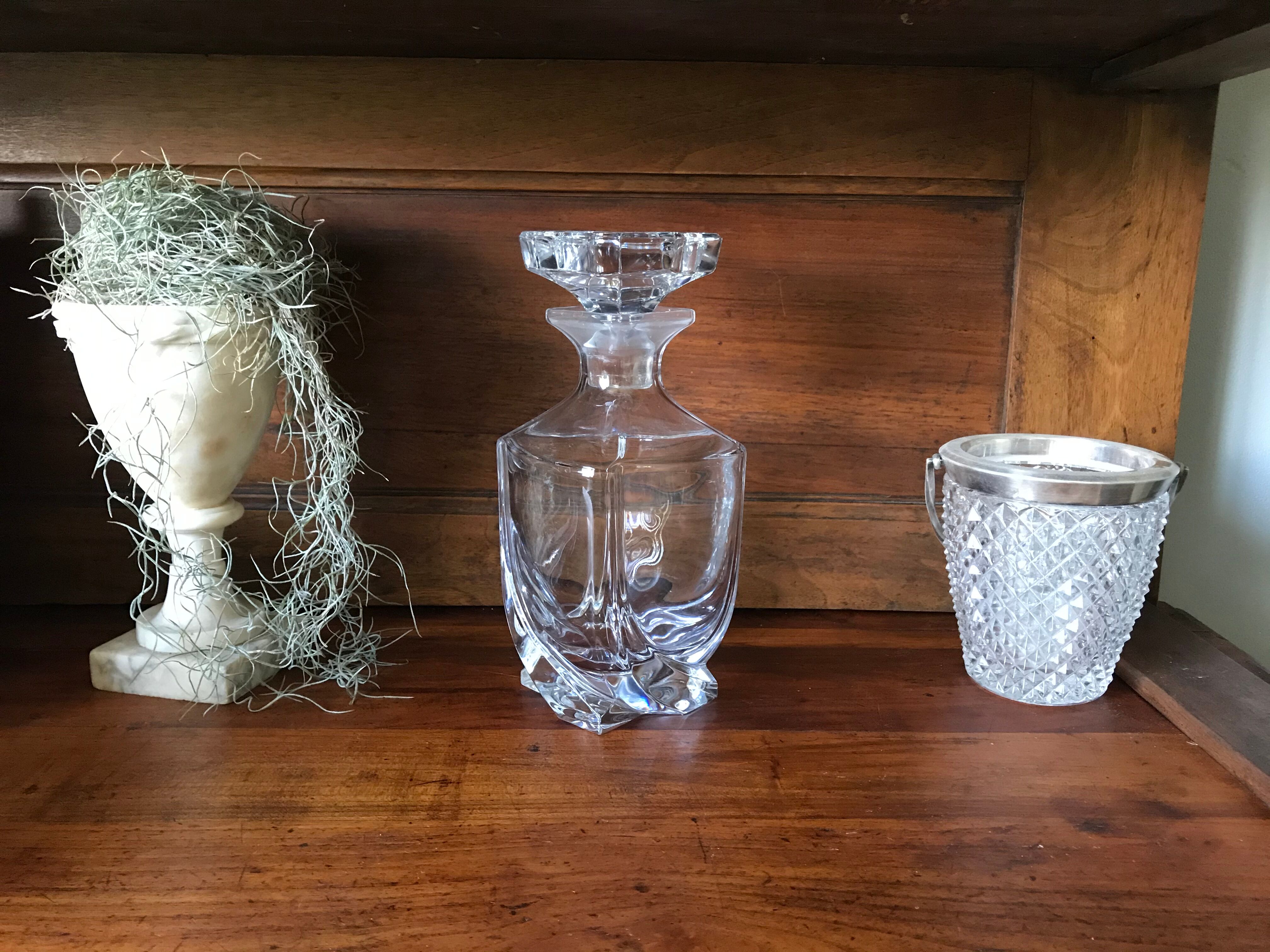 Crystal whisky carafe