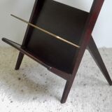 Wooden sofa end magazine holders