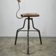1940s Czechoslovak Industrial Height Adjustable Swivel Workshop Chair