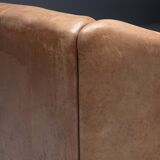 De Sede DS-47 bullhide leather sofa, Switzerland, 1970s