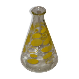 Yellow pattern decanter