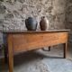 Antique oak flour chest from France, 19th century.