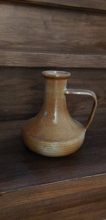 Carafe or candlestick Montgolfier stoneware 1970 vintage