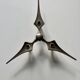 Nagel star candle holder by Fritz Nagel and Caesar Stoffi 1970 vintage