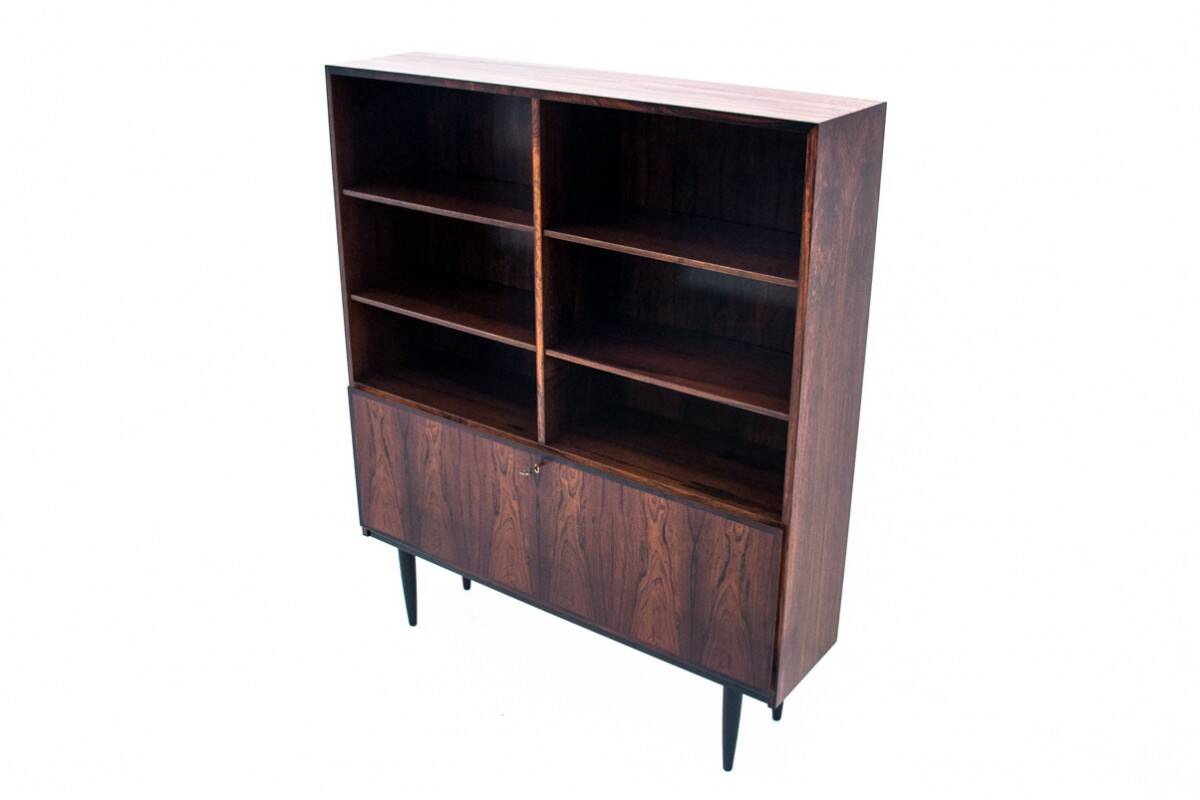 Rosewood shelf designed by Omann Jun, Denmark, 1960s. After renovation.