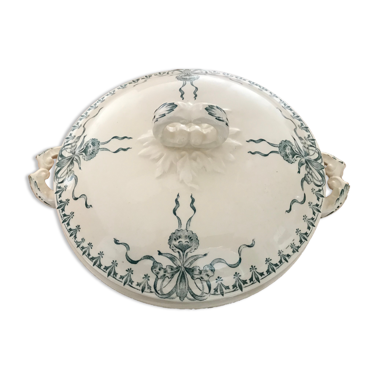 Porcelain tureen from Gien, Iron Earth model "Venice"