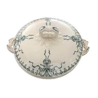 Porcelain tureen from Gien, Iron Earth model "Venice"