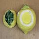 Sucrier en barbotine citron