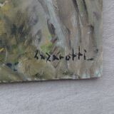 Oil on canvas Bilbao signed Lazarotti