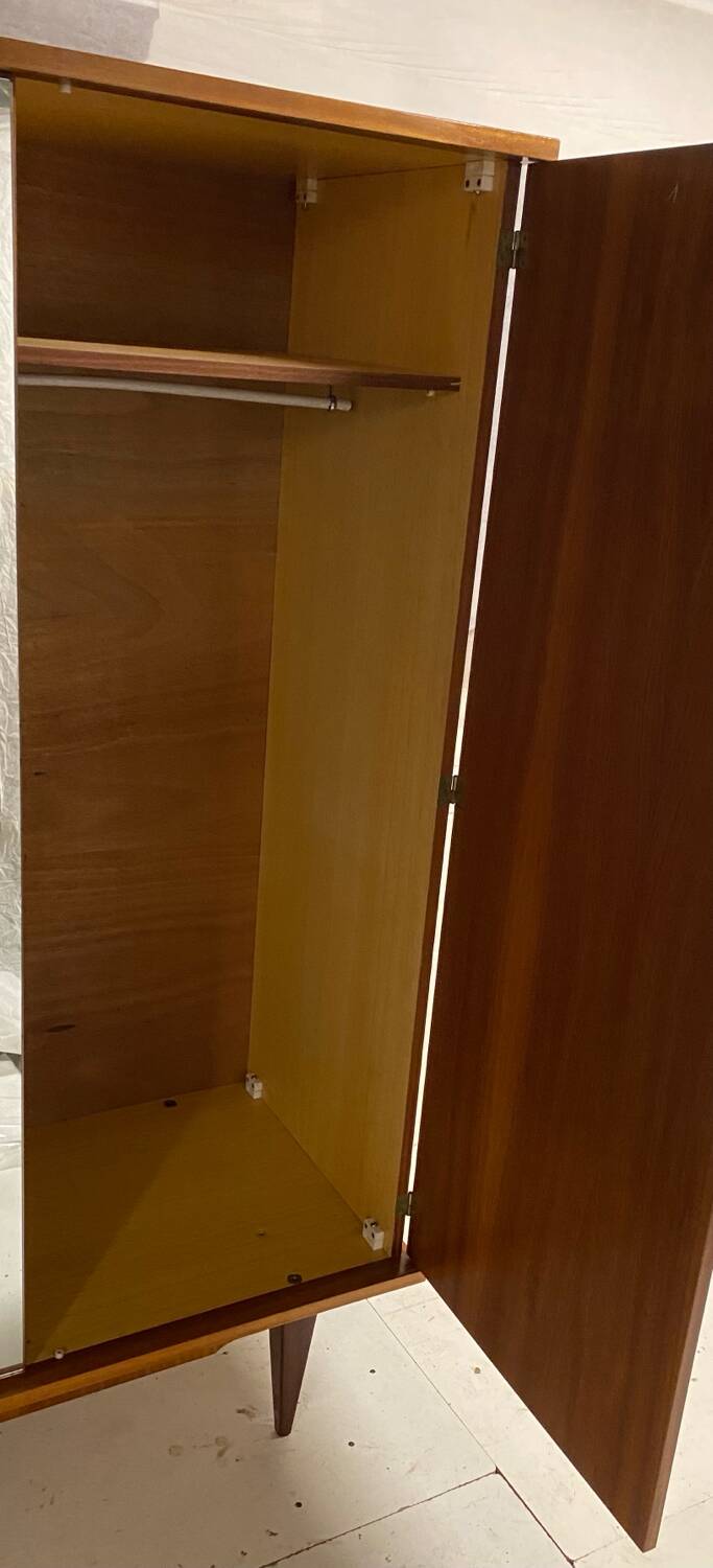 Vintage wardrobe with compass feet from the 60s