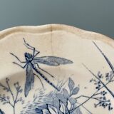 Set of 5 plates Terre de Fer "Spring Service" XIXth