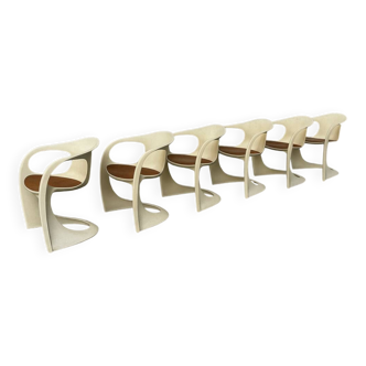 6 chaises « 2007/2008 » éditées par Casala, Allemagne 1972