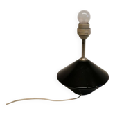 Pied de lampe Royal Copenhagen en verre noir pressé, modèle Astro