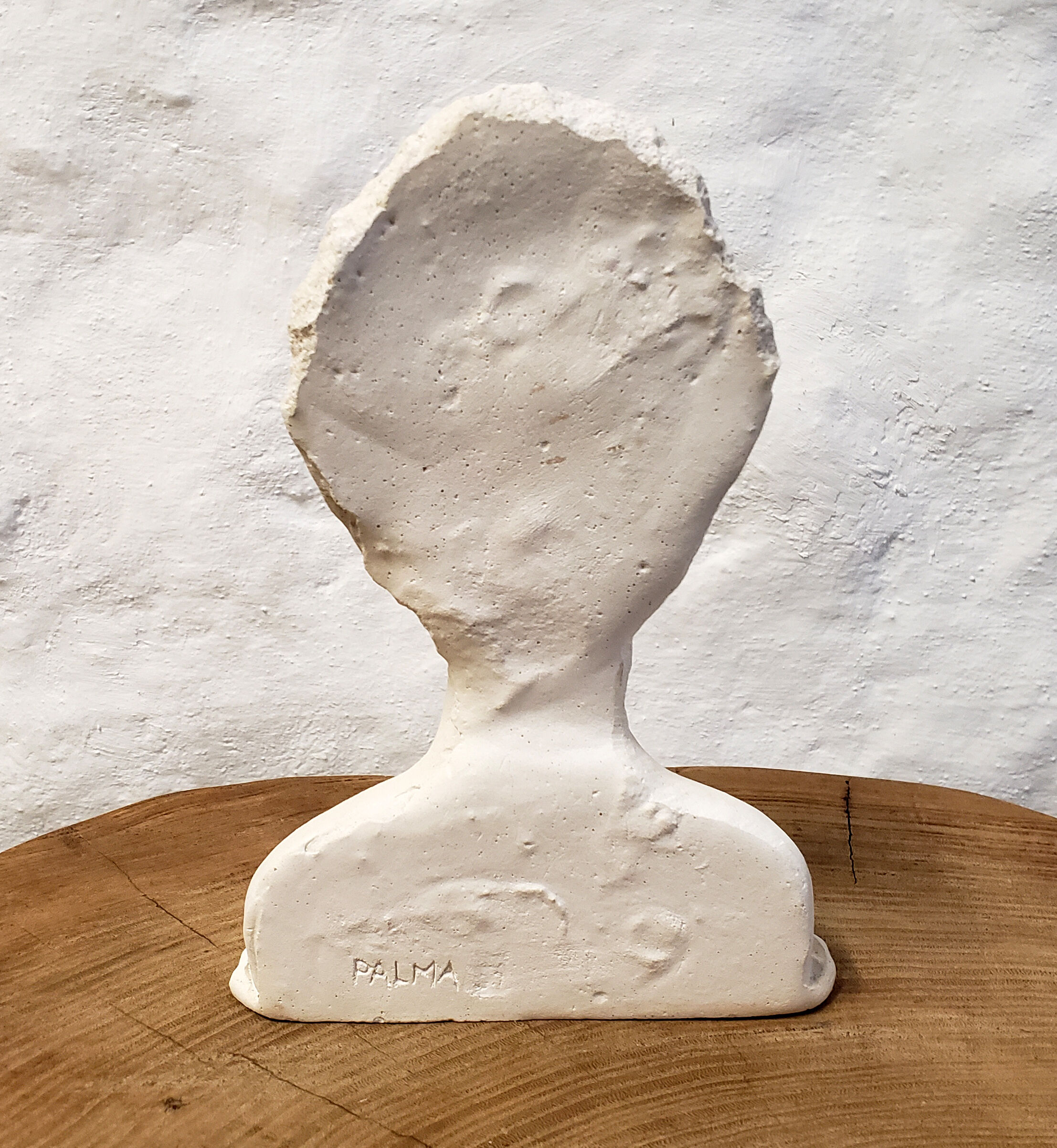 Woman bust in plaster