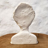 Woman bust in plaster