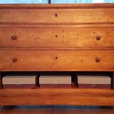 Vintage pine "drawer free" chest of drawers