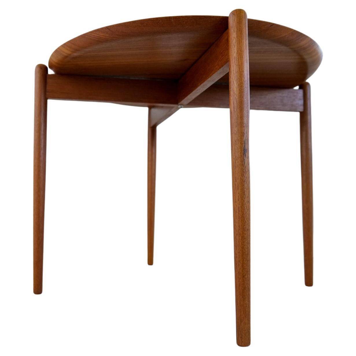 Mid-century modern teak side table/tray Sweden 1960s