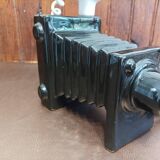 Vintage camera ceramic table lamp