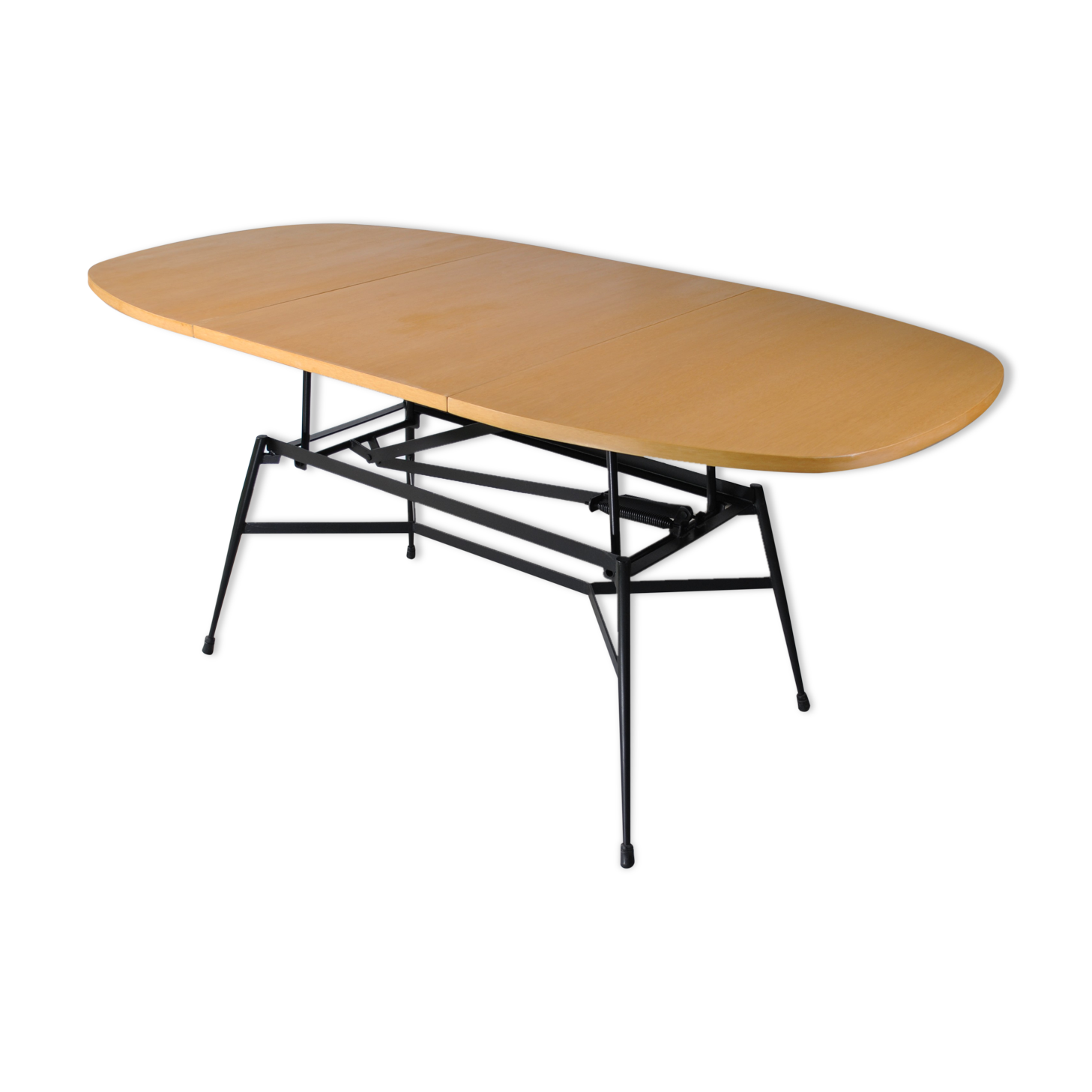 Liftable coffee table Smorrebrod 1960 in Teak