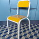 Chaise enfant vintage formica jaune