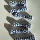 Lot de 6 porte-couteaux ou baguettes en porcelaine bleue