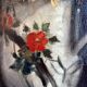 Tableau HST "Nature morte aux fleurs et poupée" Guy VAN ISEGHEM (1905-?)