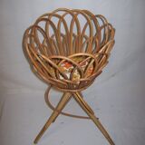 Plant rack in rattan