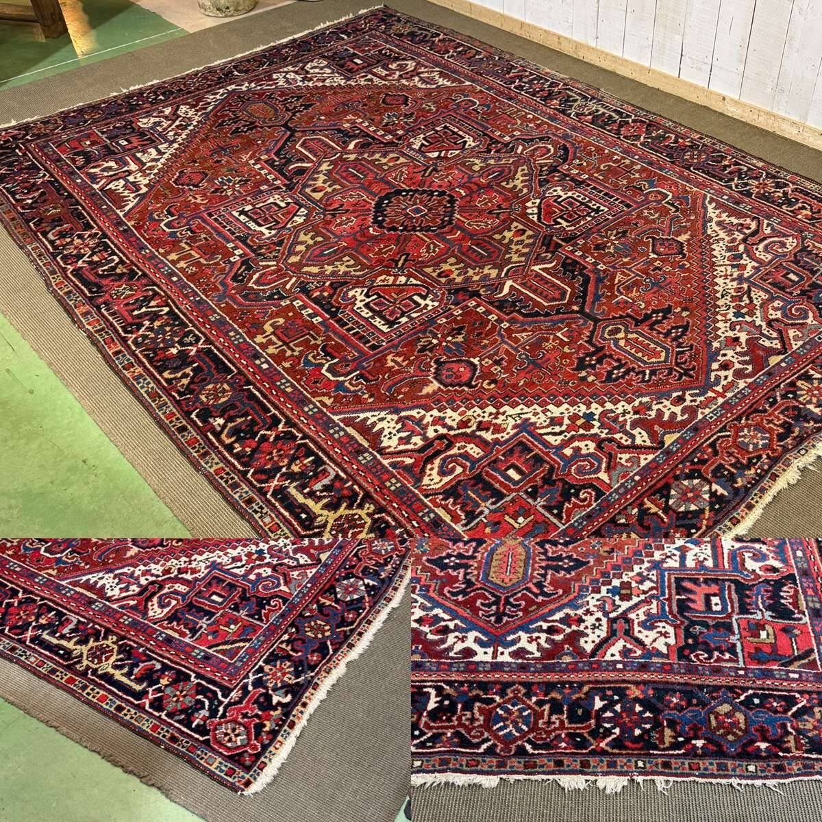 Handmade wool Iranian carpet - 3.35m x 2.32m