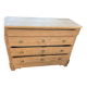 Old sanded oak chest of drawers