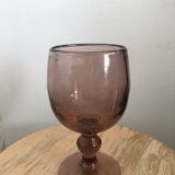 Large glass vase in blown glass