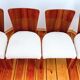Chairs by J. Halabala for Up Races, Czechoslovakia, 1940s, Set of 4
