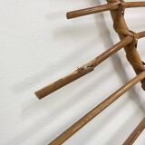 Large rattan sun mirror 1960