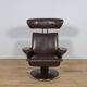 Ergonomic Lounge Chair with Ottoman Model from Ekornes Stressless, 2000s, Set of 2