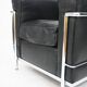 Pair of LC2 armchairs Perriand, Le Corbusier, Jeanneret, ed. Cassina