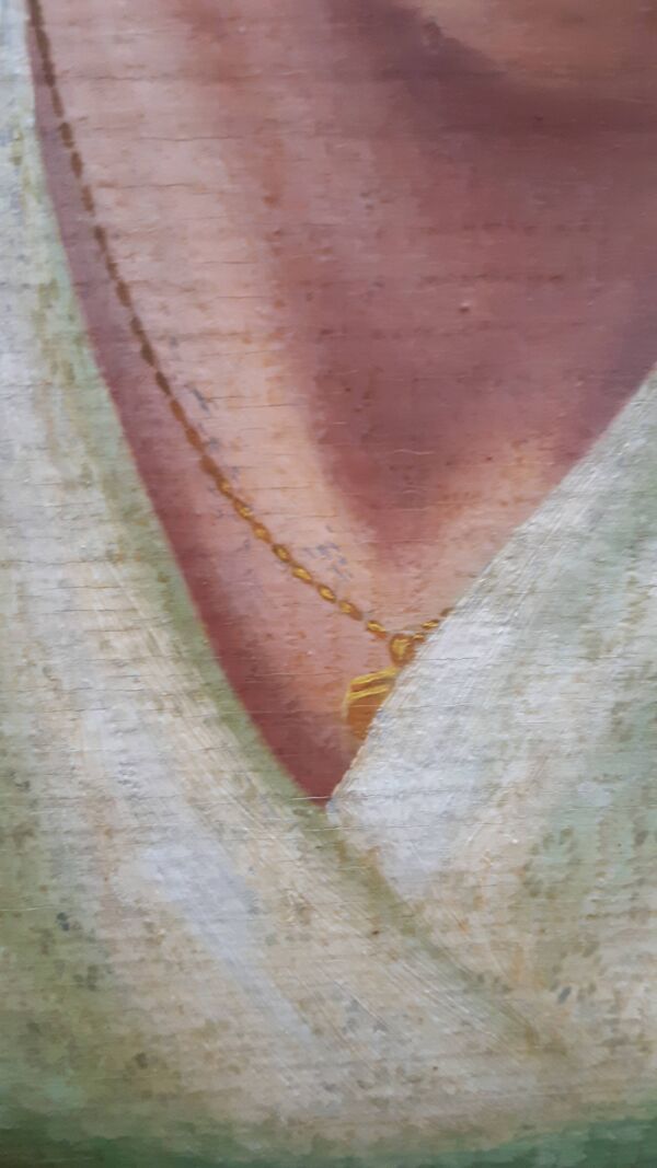 Portrait ancien huile sur panneau