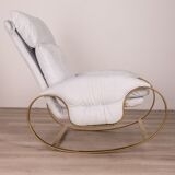 Rocking-chair vintage 70s Design G. Faleschini
