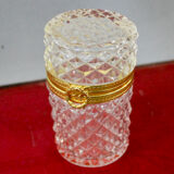 Cut glass jewelry box