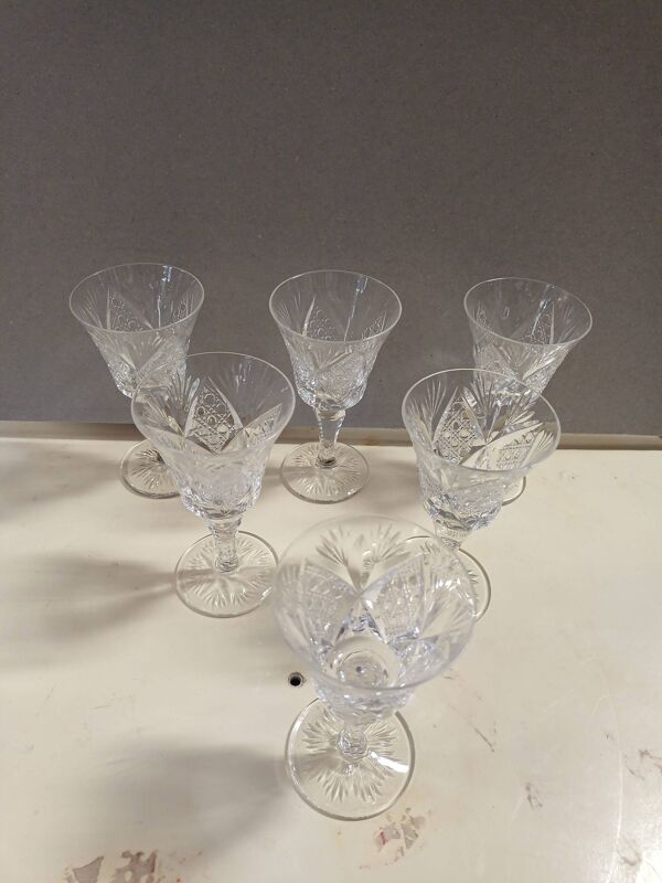 6 verres saint Louis