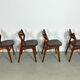 Teak dining chairs by Erik Buch Denmark 1960s