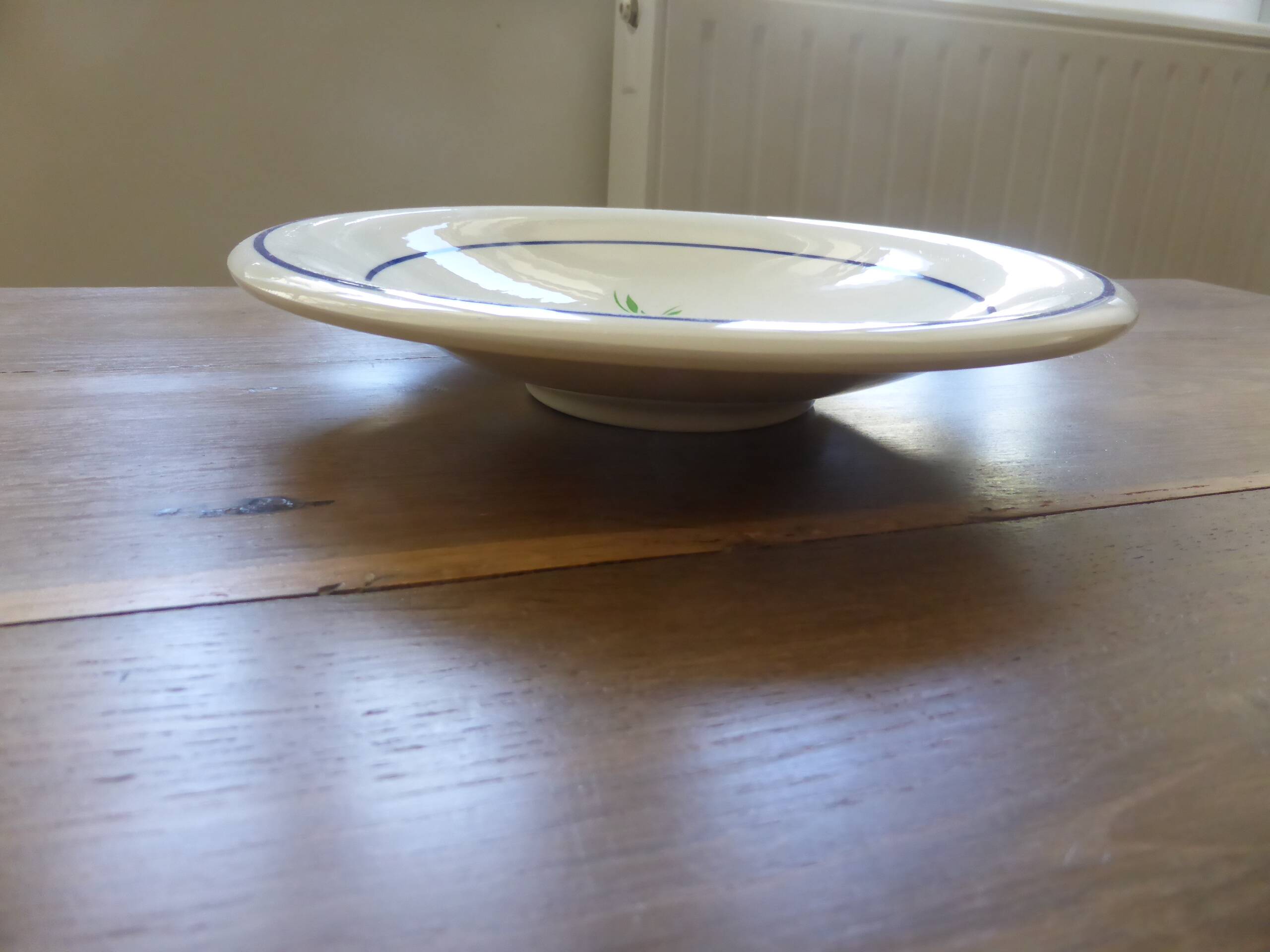 Vintage round serving dish Badonviller model Francine 200818