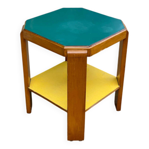 table d'appoint art déco - jaune