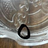 Old bottle bottom or glass moulded pocket tray