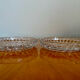 Vintage molded glass empty pocket cups