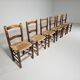 Farmhouse dining chairs, Spain 1970s