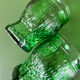 1 carafe and 3 green glasses from the '60s